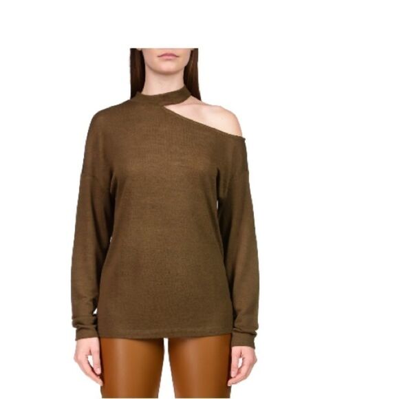 Sanctuary Womens Full Time Lover Green Knit Tee Pullover Top Shirt NWT - Picture 8 of 8